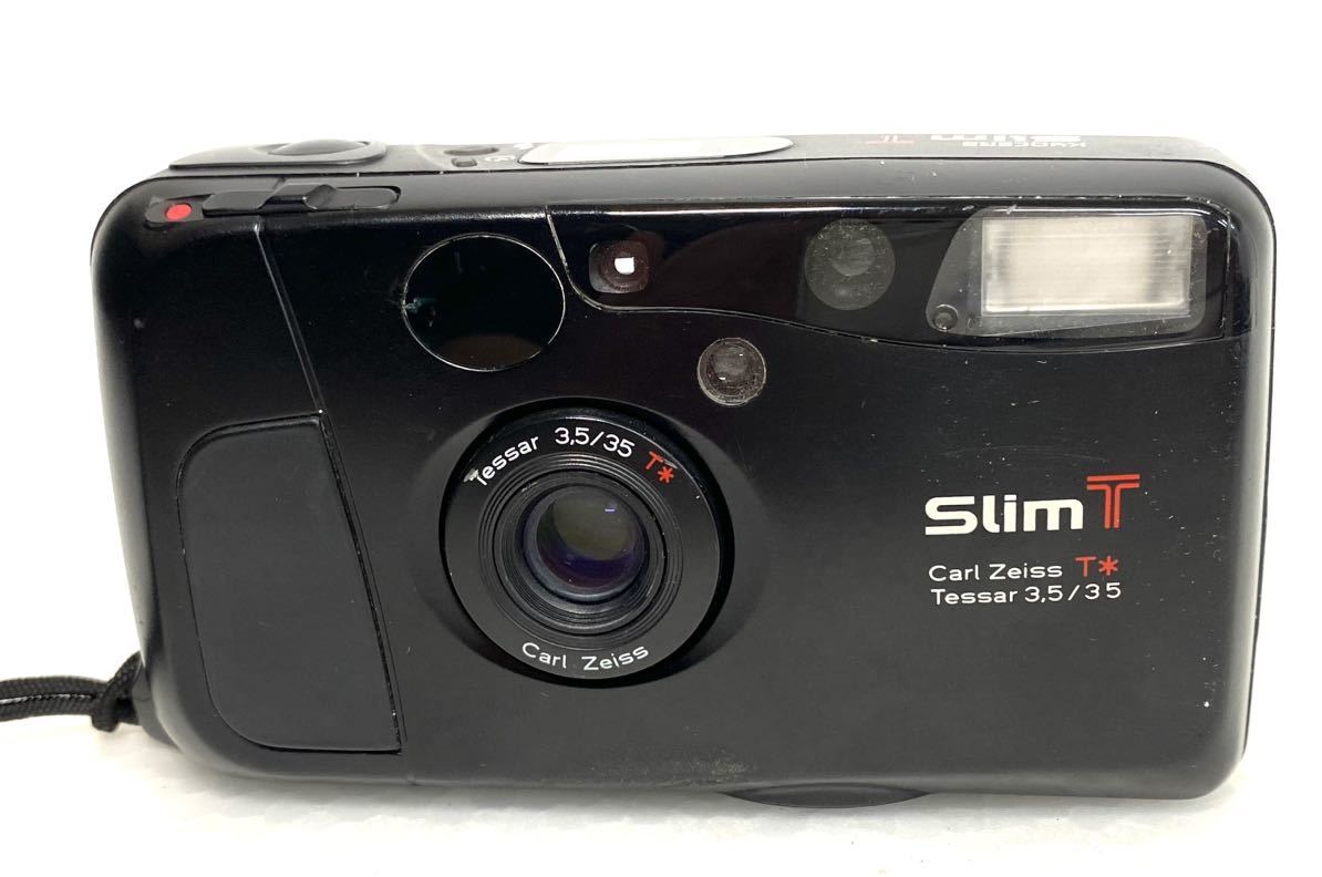 レア】Slim T コンパクトフィルムカメラ kyocera T* 京セラ Tessar
