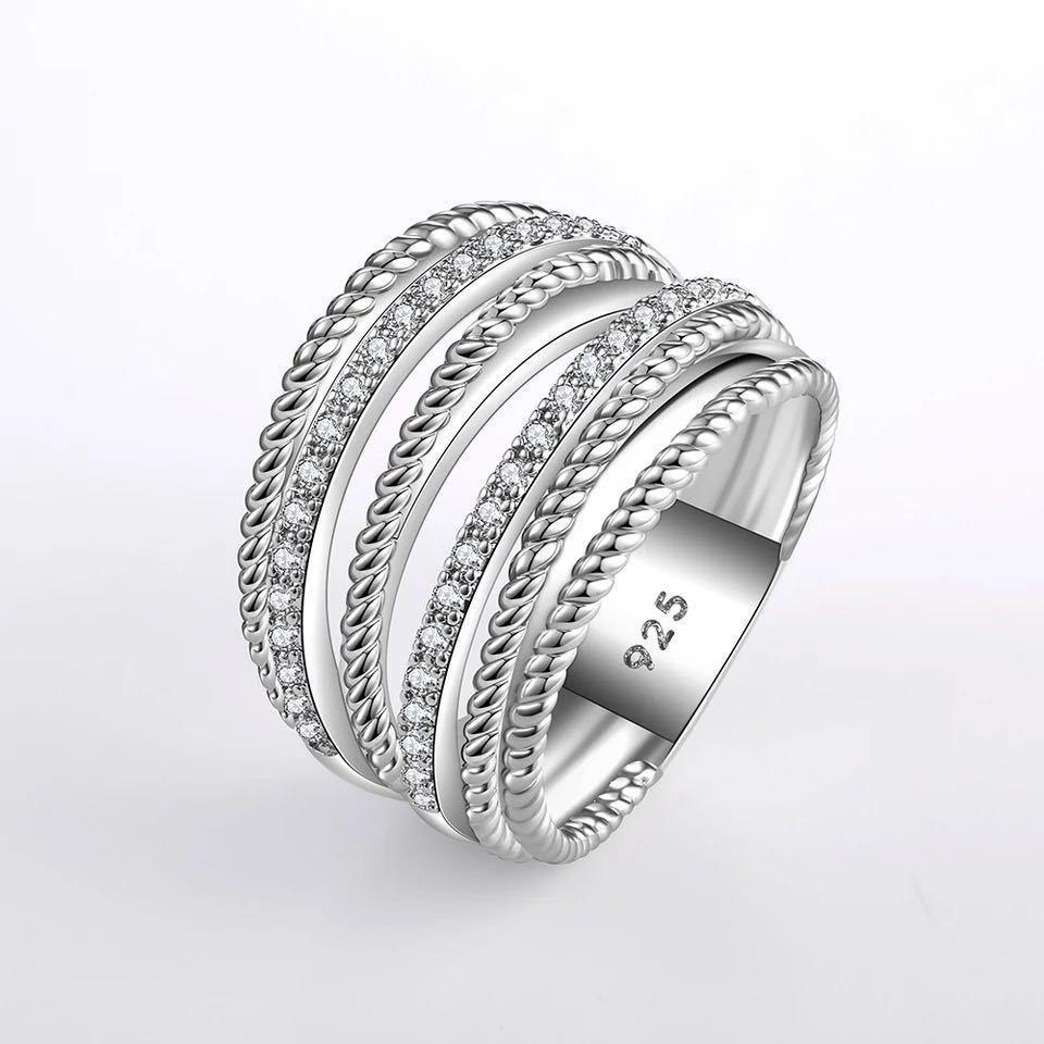  jewelry ring ring ring zirconia 11 number silver 925 lady's accessory large .. simple Korea new goods 