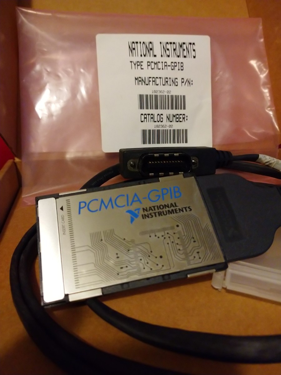 National Instruments NI PCMCIA GPIB LabView 4.0 5.0評価版CD NI488.2Mマニュアル