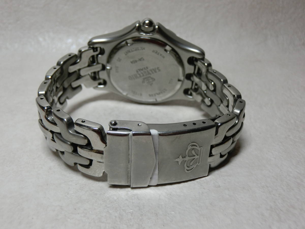 【№2124-O6004M】中古美品： SALVECCHIO サルベッキオ クロノグラフ SA-464 メンズ腕時計 稼働品の画像6