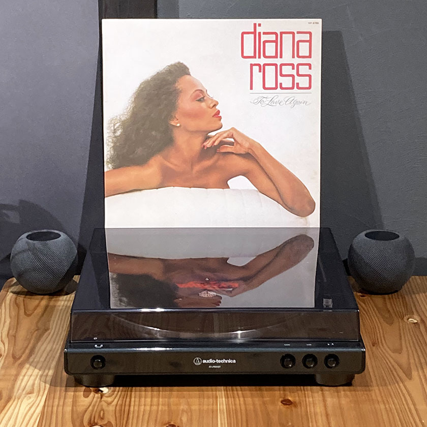 LP diana ross To Love Agains 1981年発売 9曲 / VIP-6769 帯あり (外袋 内袋交換済み)レコード専用ダンボールで発送（ジャンク商品）_画像10