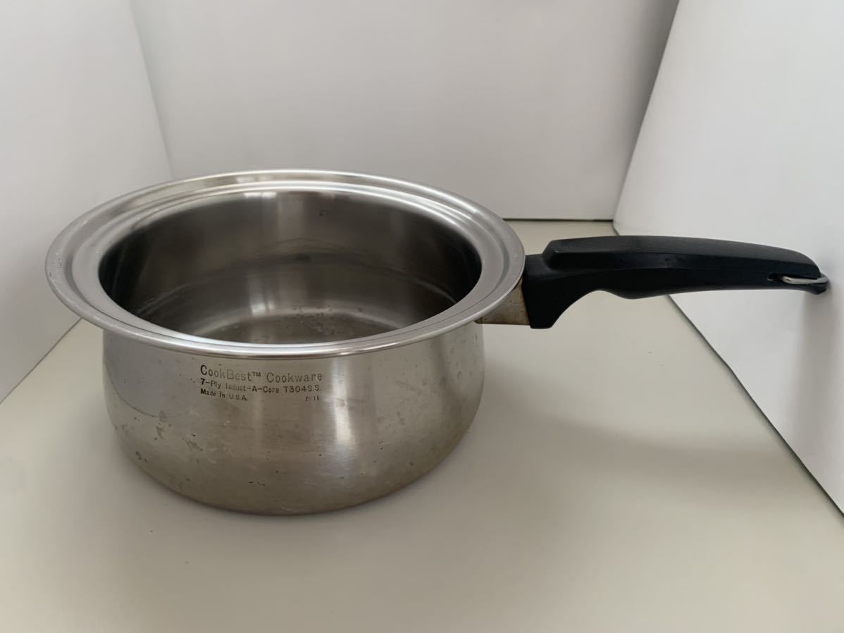 CookBest Cookware 7-Ply Induct-A-Core T304S.S.片手鍋　ソースパン　Made in U.S.A_画像1
