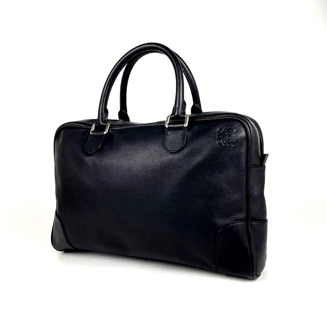 極美品 LOEWE ロエベ アマソナ75 ハンドバッグ アナグラム ロゴ型押し