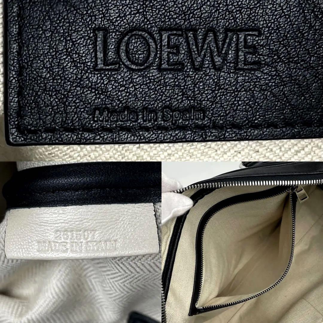 極美品 LOEWE ロエベ アマソナ75 ハンドバッグ アナグラム ロゴ型押し