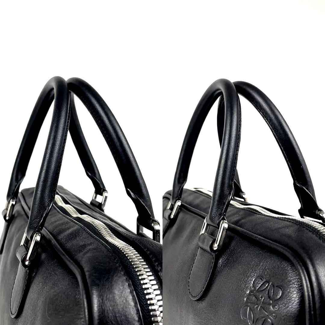 極美品 LOEWE ロエベ アマソナ75 ハンドバッグ アナグラム ロゴ型押し