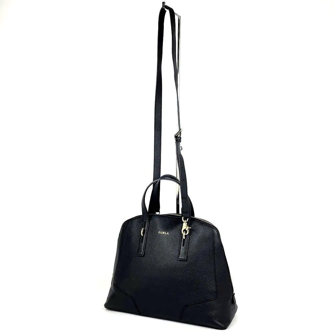 極美品 FURLA フルラ PERLA ペルラ ハンドバッグ 2way