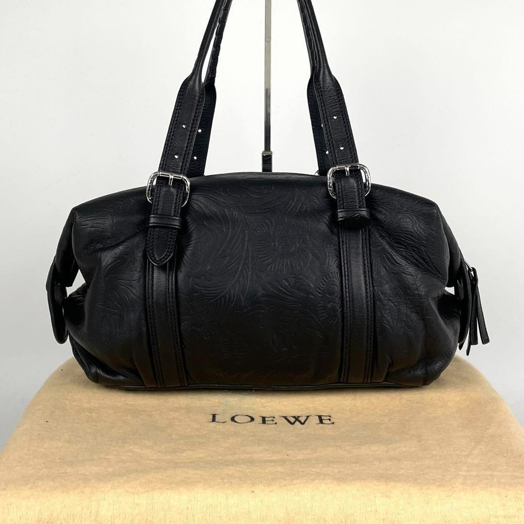 極美品 LOEWE ロエベ カネラ ミニボストンバッグ 肩掛け 極美品 LOEWE ロエベ カネラ ミニボストンバッグ 肩掛け