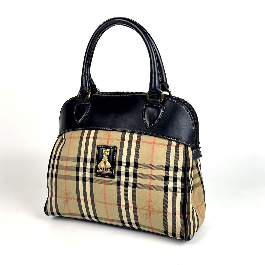 美品 BURBERRYS バーバリー ハンドバッグ シェルター ノバ 美品 BURBERRYS バーバリー ハンドバッグ シェルター ノバ