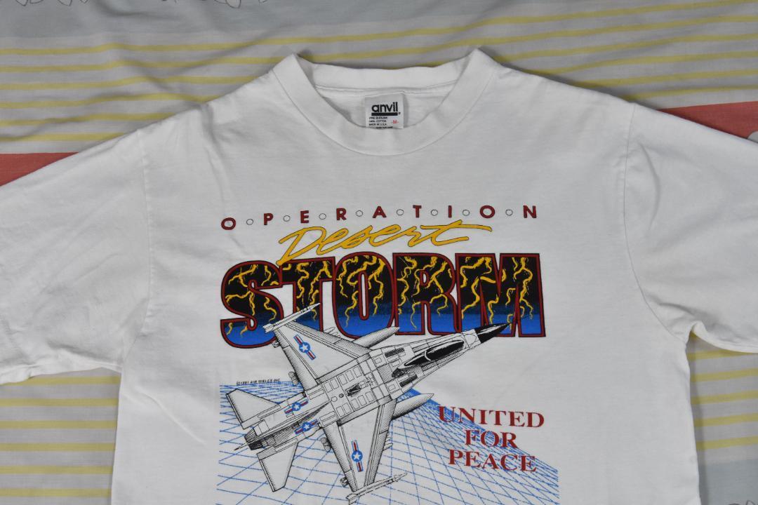 90’ｓ ミリタリー Tシャツ 12851c USA製 砂漠の嵐作戦 00 80の画像6