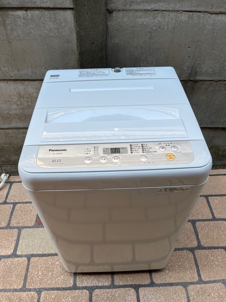 良品】パナソニック 6kg 洗濯機 2019年製 風乾燥 関東甲信送料無料
