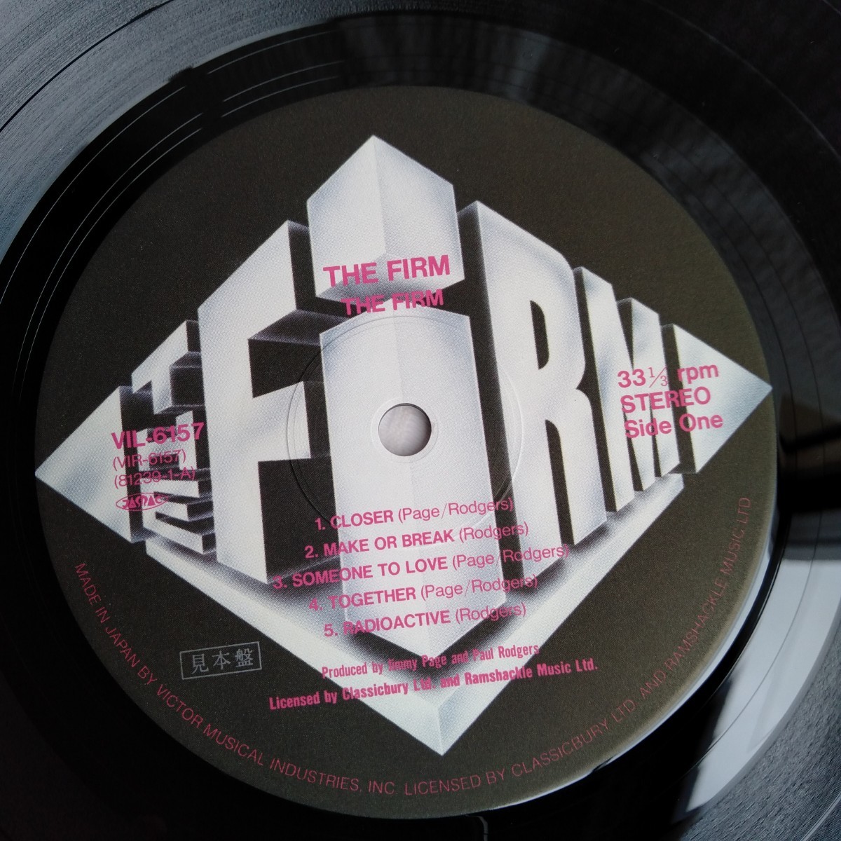 や245　見本盤　THE FIRM　ザ・ファーム レコード LP EP 何枚でも送料一律1,000円 再生未確認_画像5