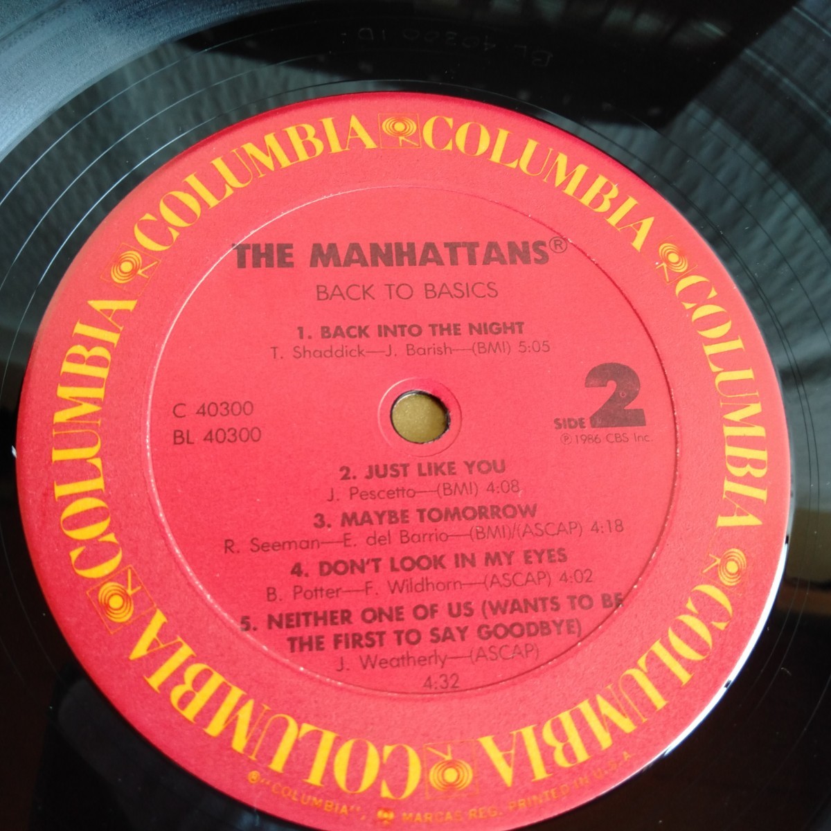 た365 THE MANHATTANS BACK TO BASICS マンハッタンズ レコード LP EP 何枚でも送料一律1,000円 再生未確認_画像7