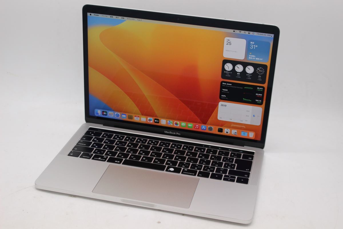 超人気 中古 2K対応 512GB-SSD NVMe 16GB i7-8569u 八世代 Ventura(正規Win11追加可) macOS Bar) (Touch Mid-2019 A1989 Pro MacBook Apple 13.3型 MacBook Pro