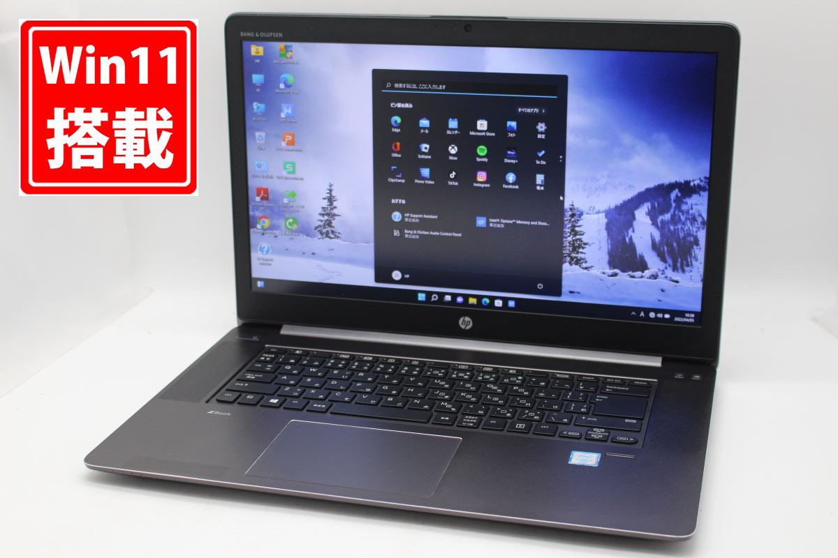 中古良品 フルHD 15.6型 HP zBook Studio G3 Windows11 六代 i7-6700HQ 16GB 512GB-SSD NVIDIA Quadro M1000M カメラ 無線 Office付★税無