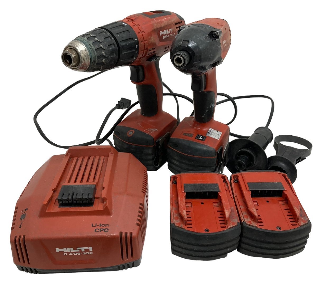 HILTI / ヒルティ ユニバーサルキット　充電式振動ドリルドライバー+インパクトドライバー バッテリー×4　充電器　14.4V/穴あけ/ネジ締_画像1