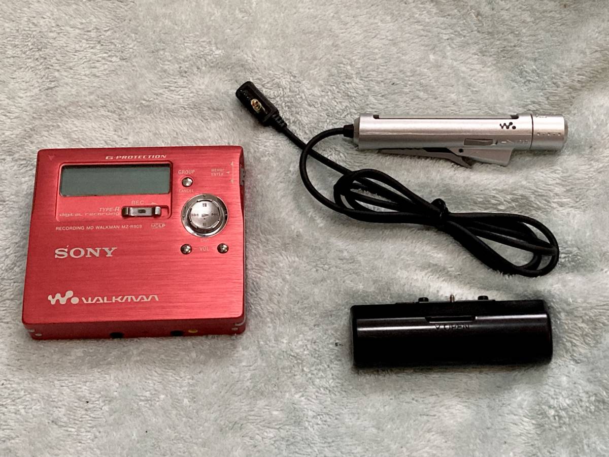 即決 SONY ポータブルMDレコーダー MZ-R909 簡易動作確認 即決 SONY ポータブルMDレコーダー MZ-R909 簡易動作確認