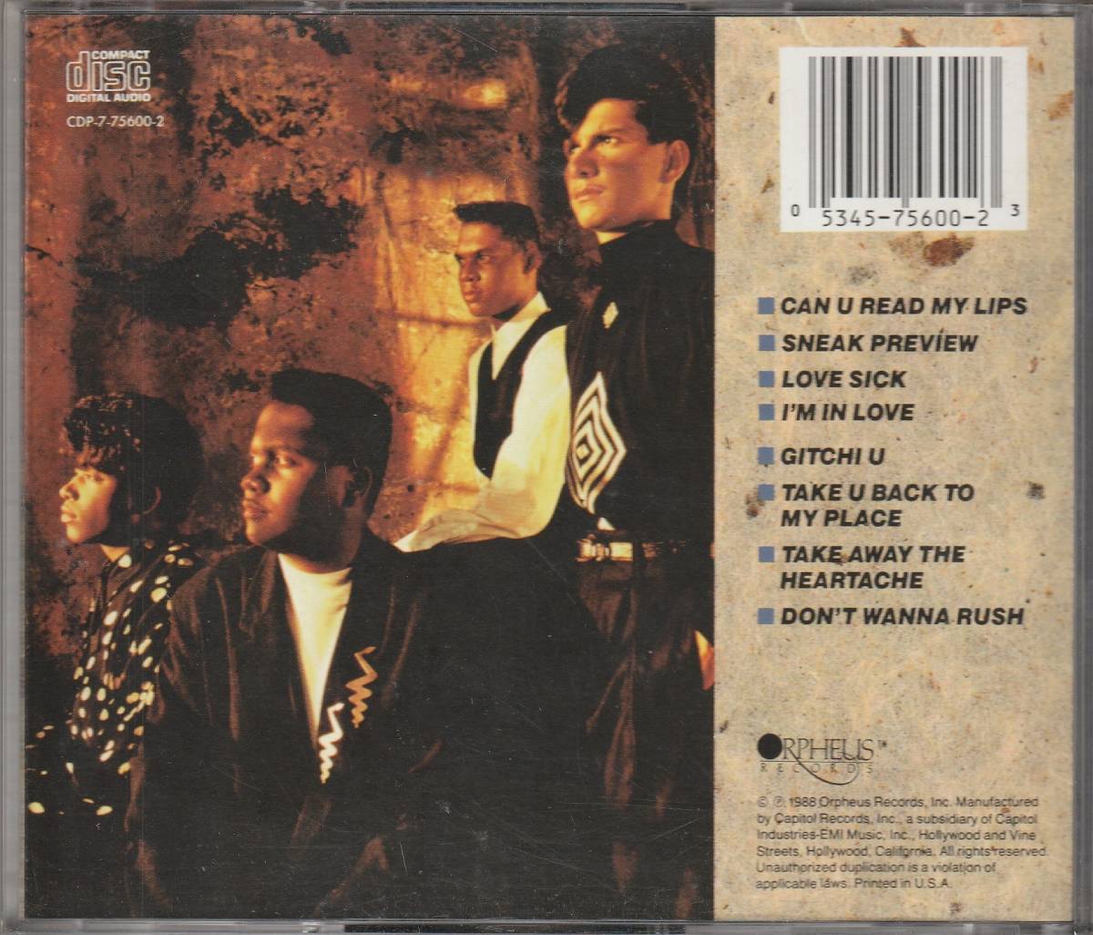 中古CD□R&B/SOUL□Z'LOOKE/Take U Back To My Place/1988年/New