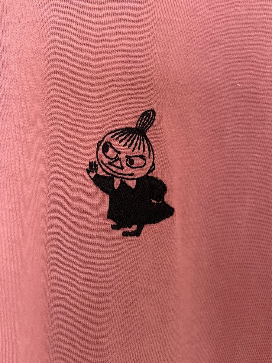 新品★リトルミィ　刺繍　Tシャツ　くすみピンク　Lサイズ