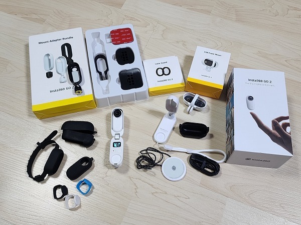 Insta360 Go 2 マウントアダプター レンズ新品2個 USBパワーマウント