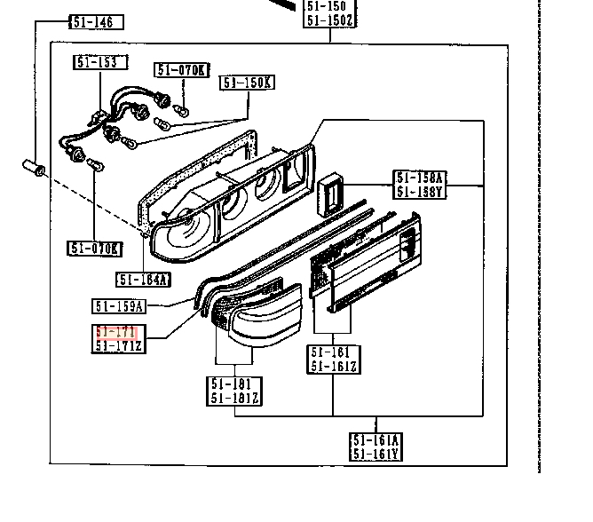 ☆希少☆ 未使用 マツダ 純正 RX-7 FC3S 89-92 テールランプ