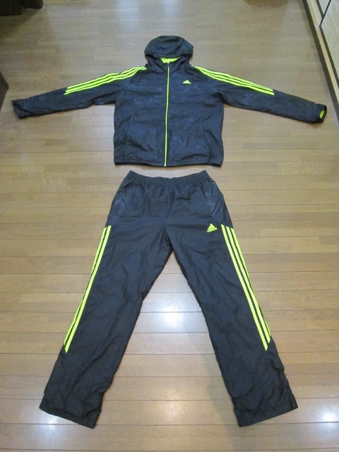 adidas Adidas WINDOW BREAKER windbreaker training wear training suit Parker top and bottom sportswear 