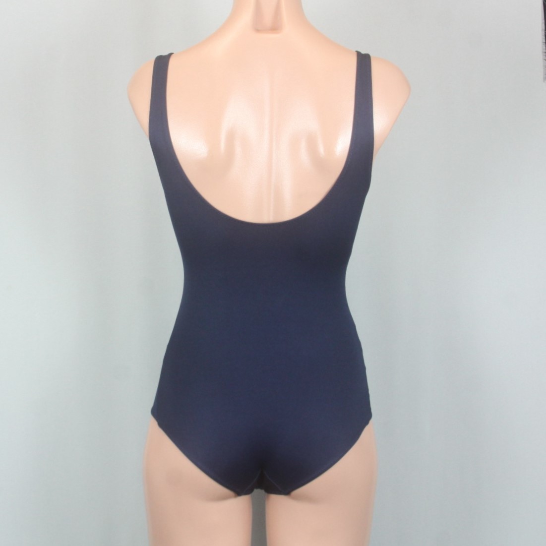 K6972☆競泳水着 女子 レディース ジュニア ネイビー 紺黒系