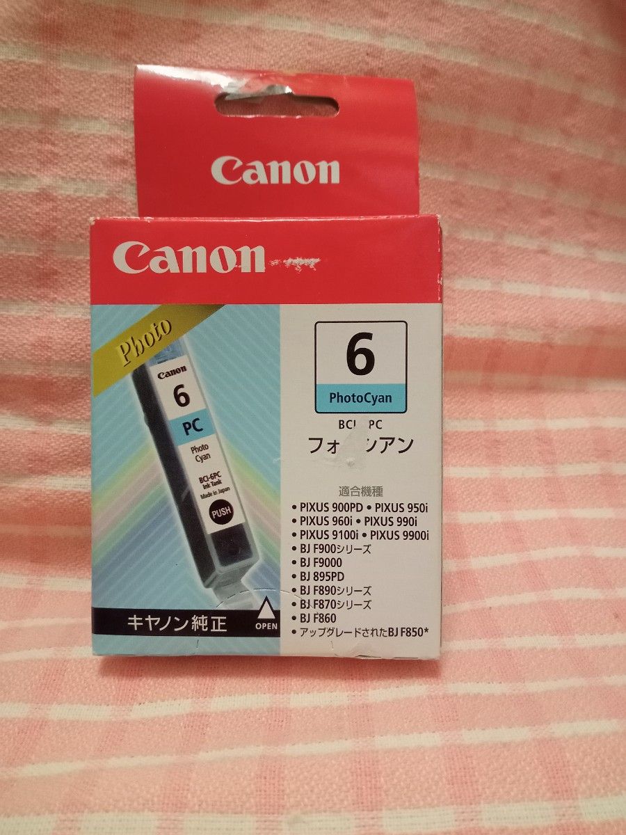 キヤノン 4709A001 BCI-6PC フォトシアンインクタンク 期限切れ　[6] 1個　未開封 純正インクカートリッジ