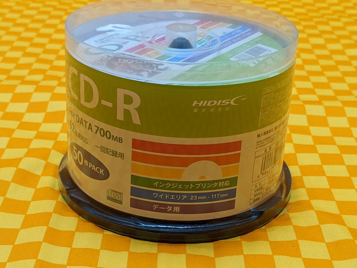 ★79-000- HIDISC 磁気研究所 CD-R 50枚 PACK For DATA 700MB 一回記録用 データ用 インクジェットプリンタ対応 ペン 汚れ 埃 破れ_画像6