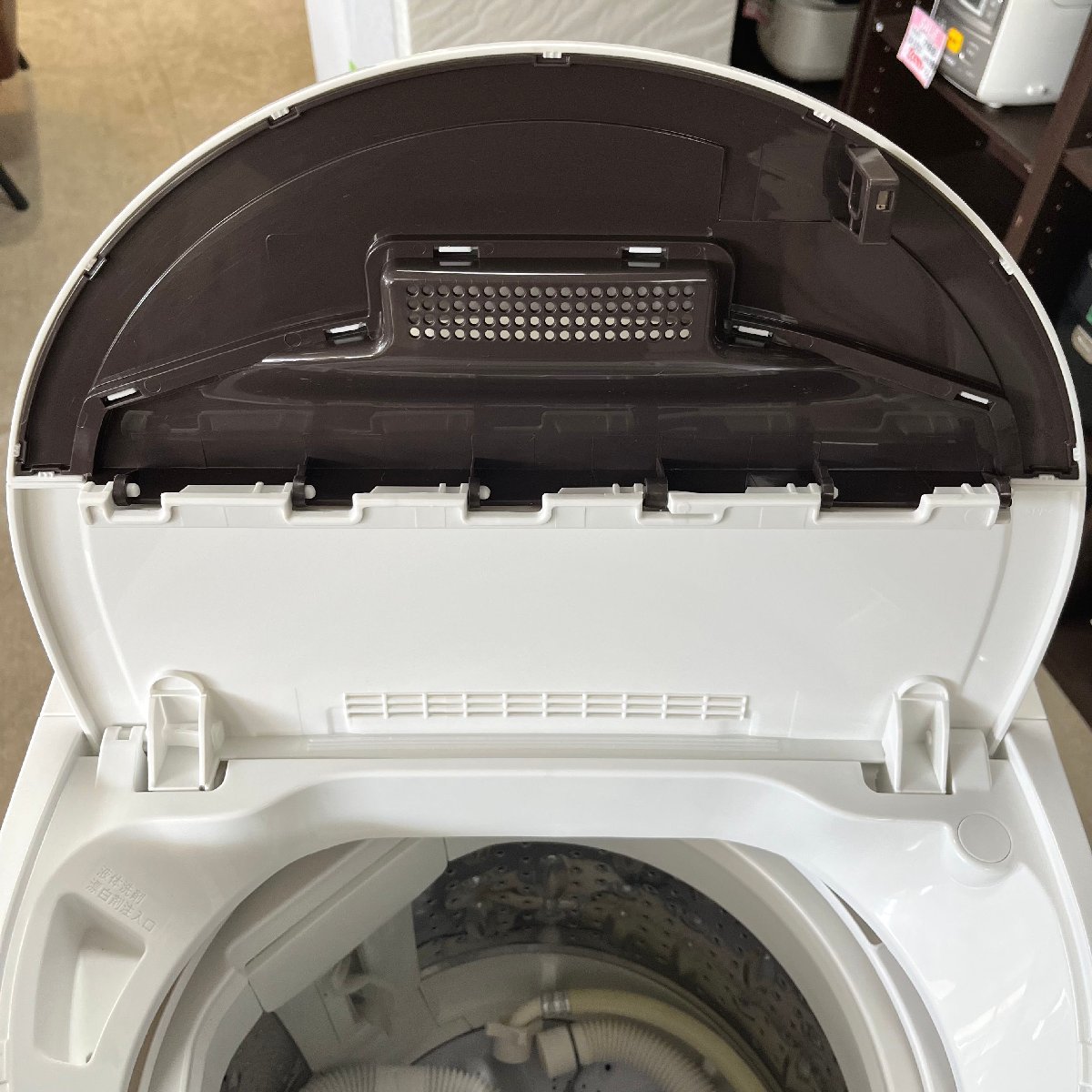 札幌市内送料無料●SHARP シャープ 全自動電気洗濯機 　ES-GE5B-T●5.5kg 2017年製 中古 倉庫保管 719_画像3