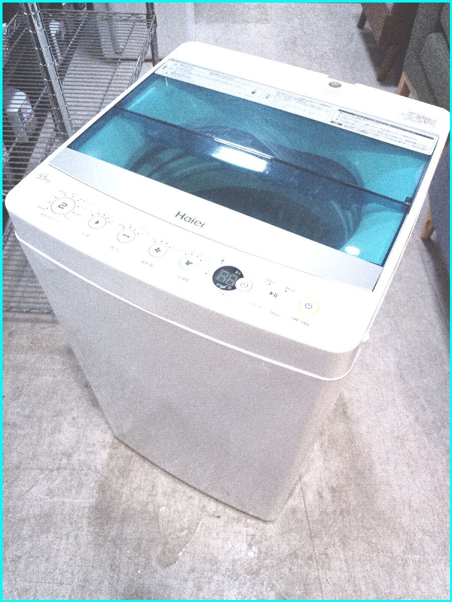 卸売 札幌市内送料無料○Haier ハイアール 全自動電気洗濯機 JW-C55A