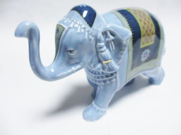 ウェッジウッド ブルーエレファント フィギュリン 大 Wedgwood BLUE ELEPHANT 象_画像2