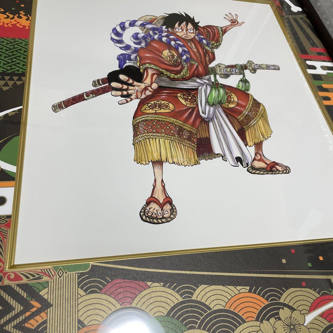 ワンピース 隈取りルフィ 高級複製原画 歌舞伎 ルフィ onepiece 侍_画像3