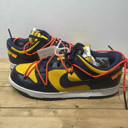 NIKE 19aw OFF-WHITE DUNK LOW MICHIGAN 28.5cm CT0856-700 ナイキ オフホワイト ダンクロー スニーカー_画像4