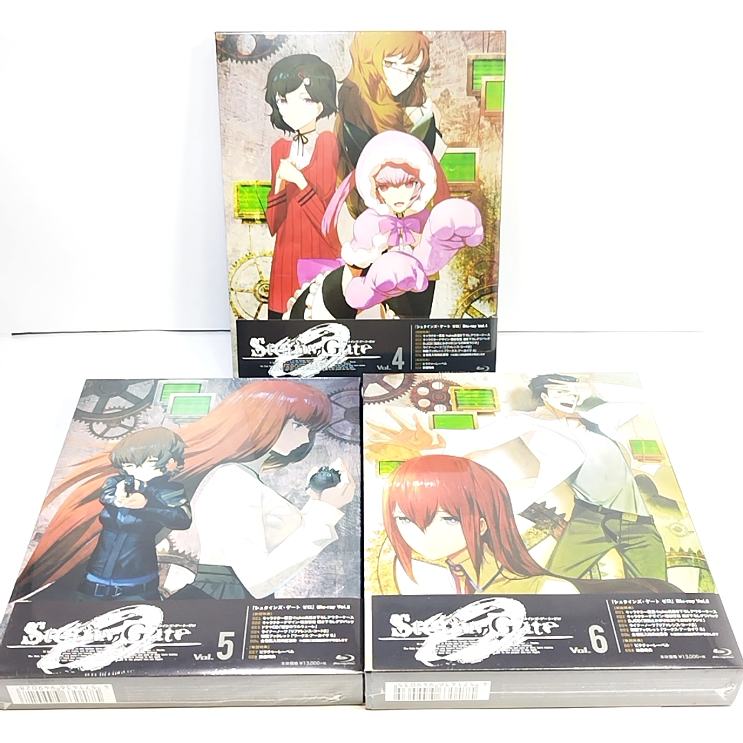 卸売 STEINS;GATE BOX付 3本新品未開封Blu-ray(ブルーレイ) 0 全6巻