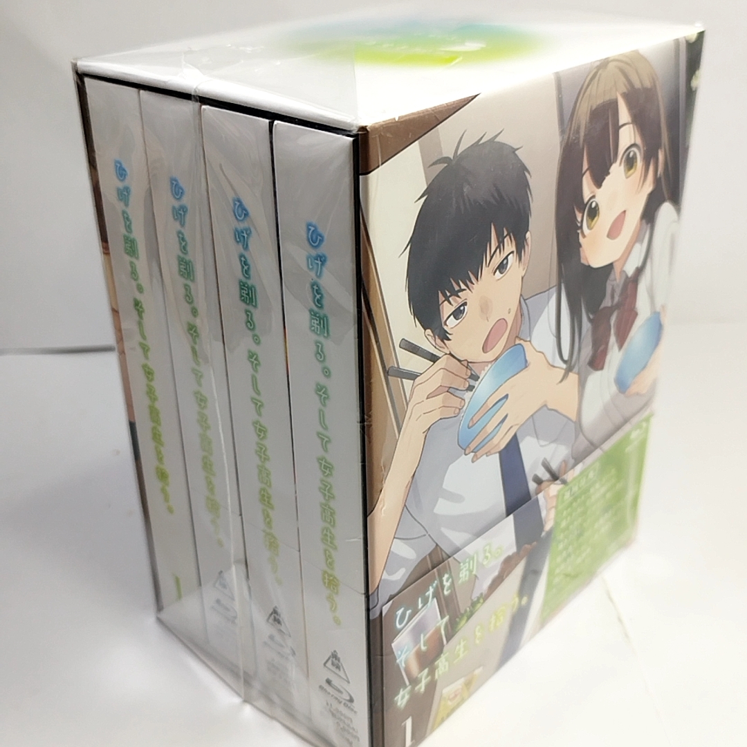 ３本新品未開封 　初回版　ひげを剃る。そして女子高生を拾う　Blu-ray　全４巻セット　特典全付_画像2