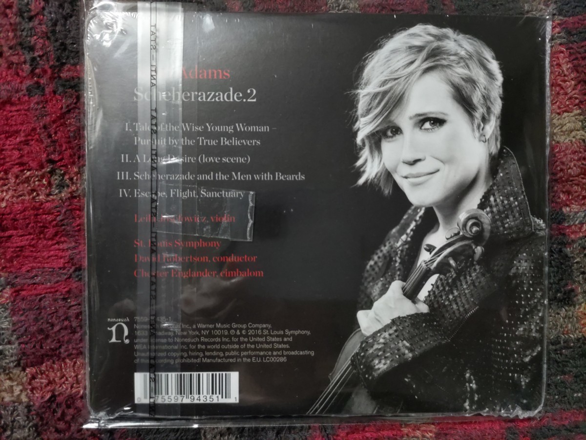 新品輸入CD ジョン・アダムズ:劇的交響曲「シェエラザード2」ジョゼフォヴィッツ(Vn),デイヴィッド・ロバートソン/セントルイス交響楽団_画像2