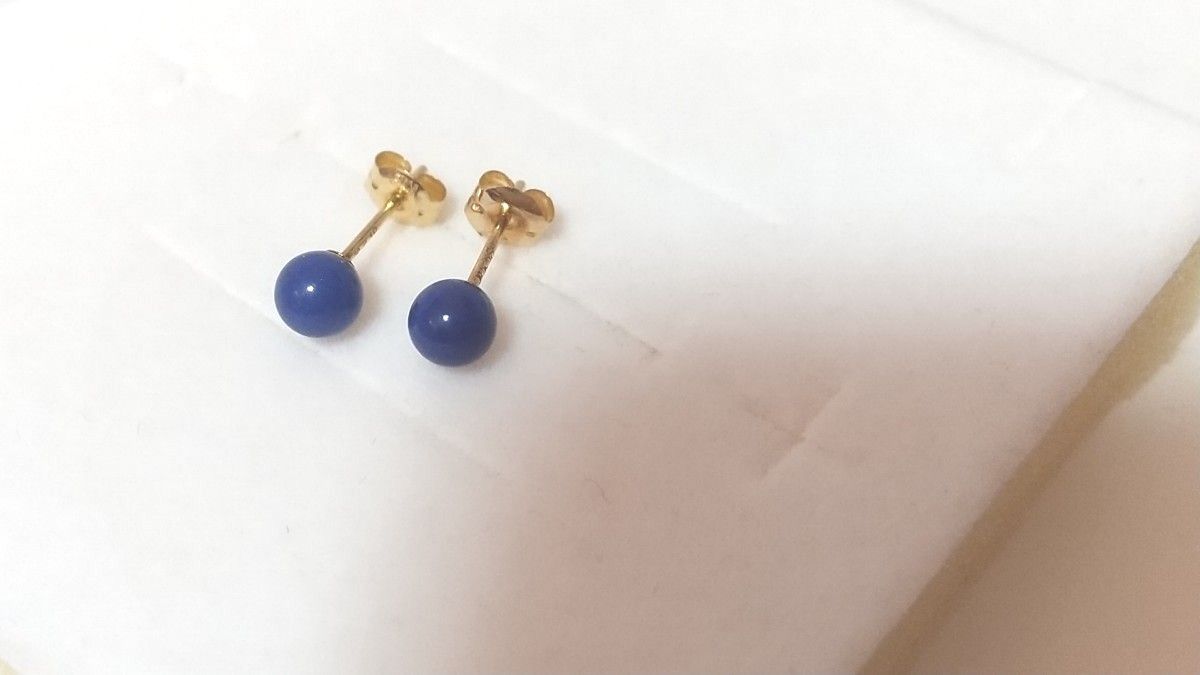 K18 ピアス キャッチ少々難あり ジュエリーマキ ポスト短め|PayPayフリマ