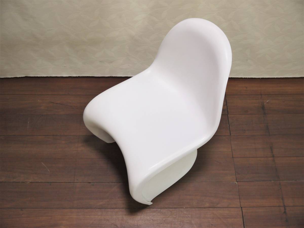 リプロダクト品？ Panton Chair/パントンチェア ホワイト/白 プラスチック/一体成型/ベランダ/テラス『仙台 引取歓迎』zyt1039ジ 50607-04の画像7