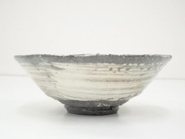 アウトレット☆送料無料】 ys5989273; 京焼 浅見与し三造 刷毛目茶碗