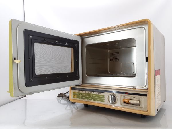 yH/ valuable SHARP sharp HIGH COOKER high cooker microwave oven R-450 1970 period 800W Showa Retro present condition goods [ direct pickup OK Kagawa prefecture ]/DY-1771 2F