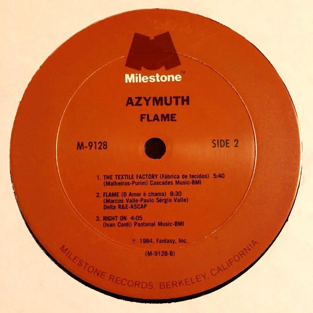 AZYMUTH FLAME LP MILESTONE US ORIGINAL MARCOS VALLE ANA MAZZOTTI ALDORANDE CAIXA CUBO GILLES PETERSON DJ MURO JAZZY SPORT_画像4