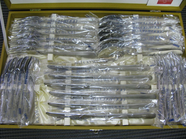 LUCKY WOOD/ Lucky wood *tina-(6 customer )30 pcs set *18-8 stainless steel * unused storage goods 