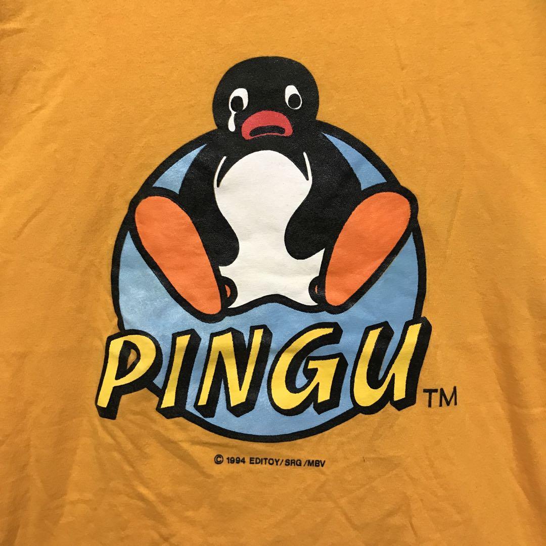 90s pingu ピングー Tシャツ ラグラン 古着｜PayPayフリマ