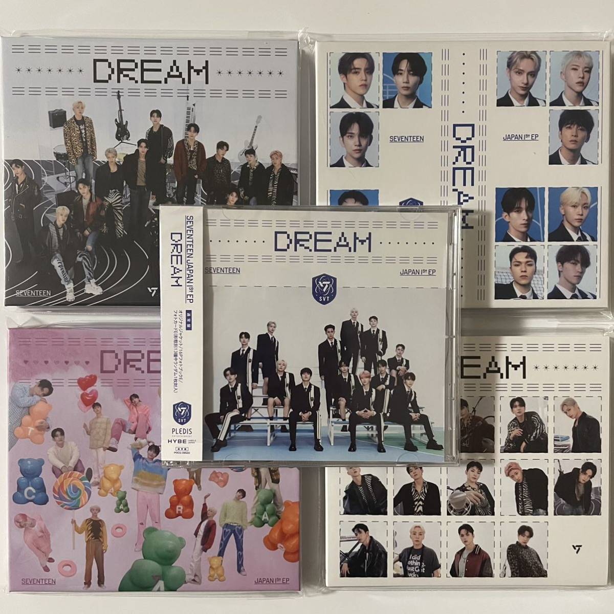 SEVENTEEN JAPAN 1stEP DREAM 初回限定 A B C D 通常盤 5形態 CD 本体 