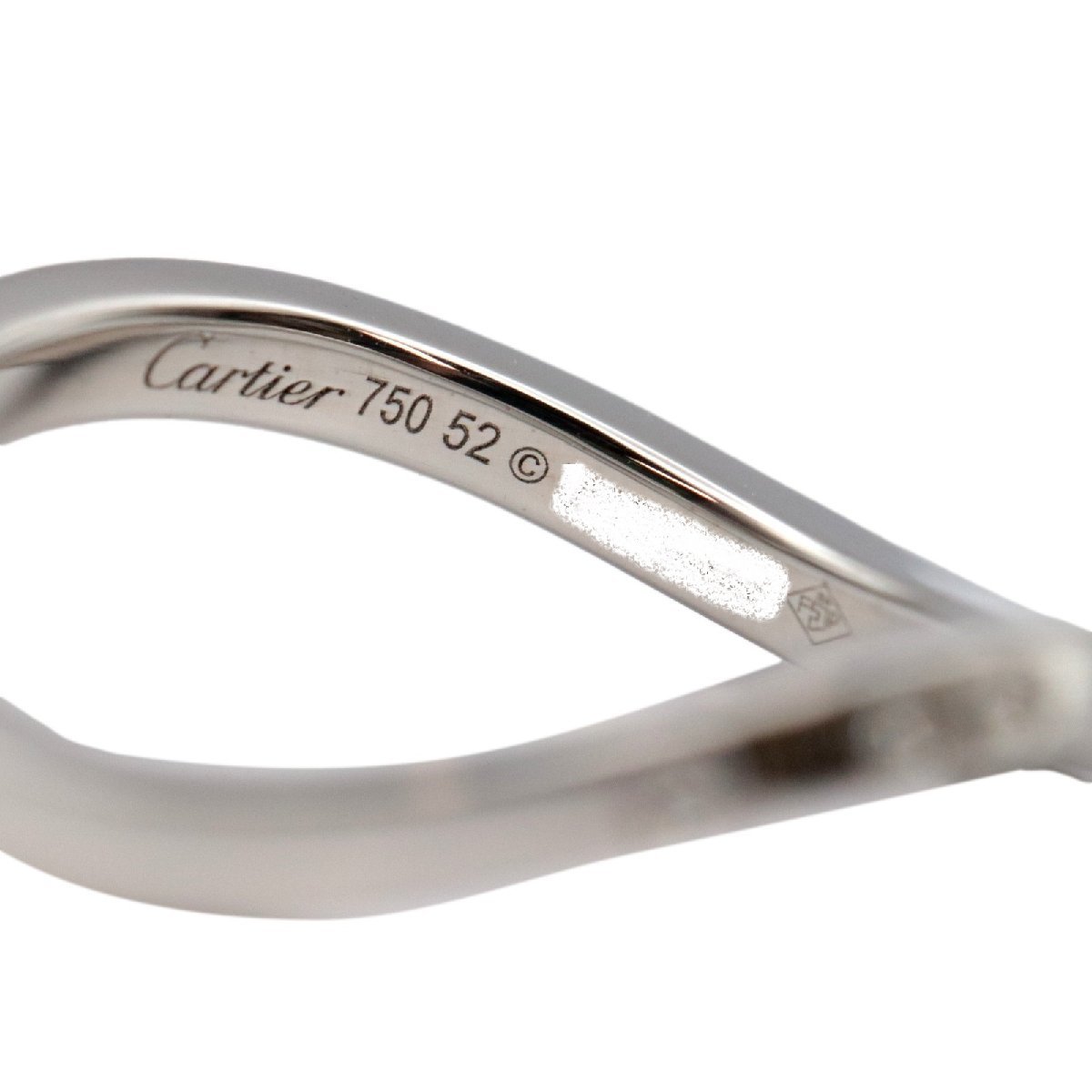 美品 カルティエ パリヌーベルバーグ グラマラス リング 52 11.5号 ダイヤモンド 750 K18WG ホワイトゴールド レディース 指輪 CARTIER_画像6