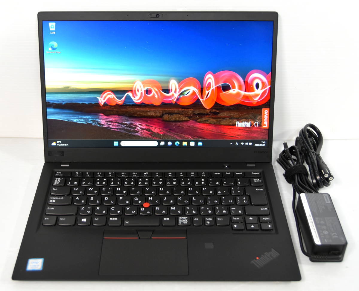 美品☆Lenovo ThinkPad X1 Carbon i5-8250U 1.6(3.4)G/NVMe 256GB/14.0
