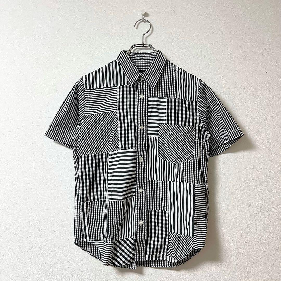 極美品】16ss コムデギャルソンオム クレイジー パッチワーク 半袖