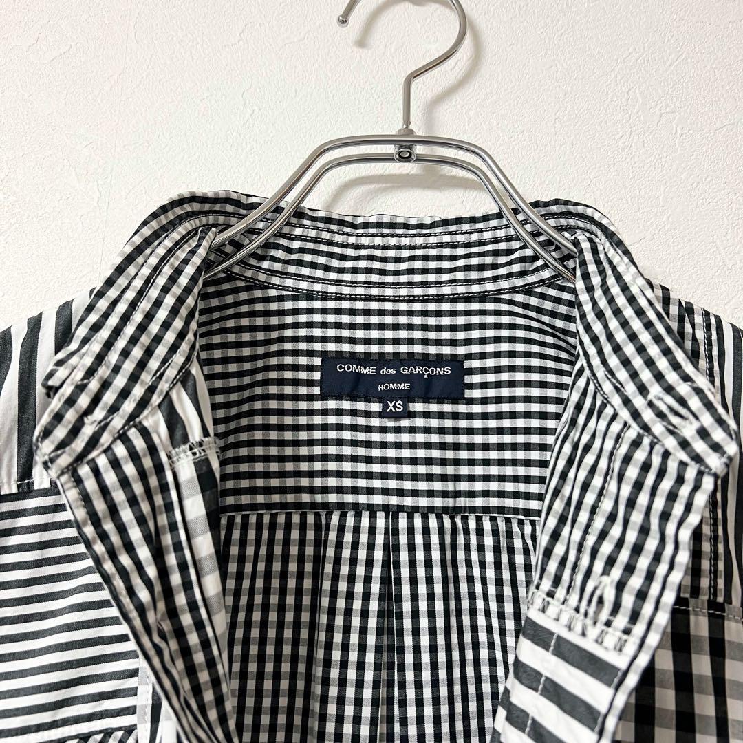 極美品】16ss コムデギャルソンオム クレイジー パッチワーク 半袖