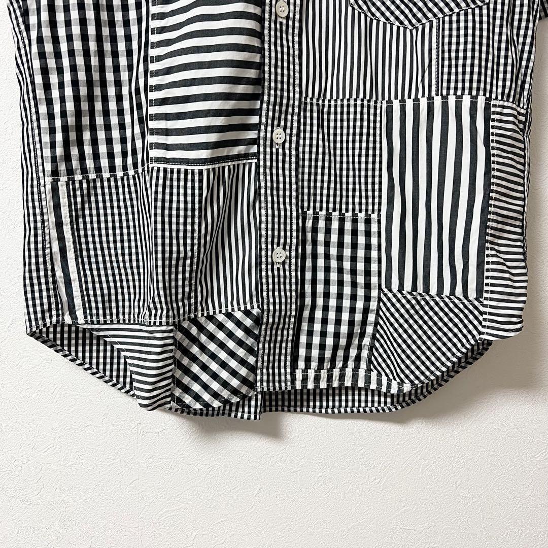 極美品】16ss コムデギャルソンオム クレイジー パッチワーク 半袖