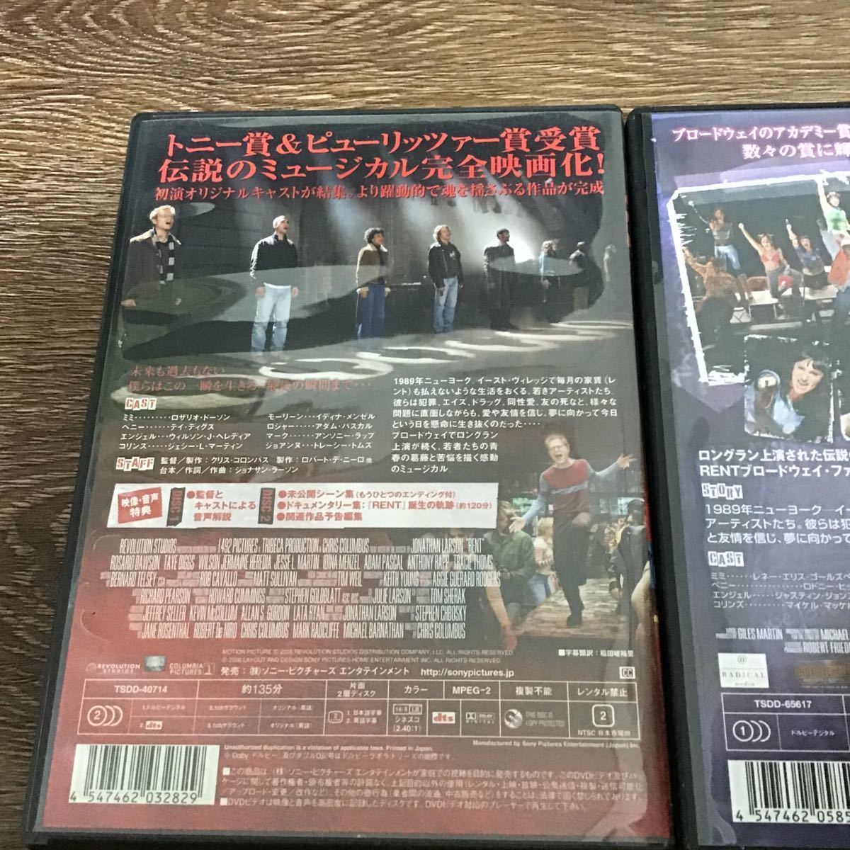 RENT レント　映画　ライブ・オン・ブロードウェイ　DVD_画像2